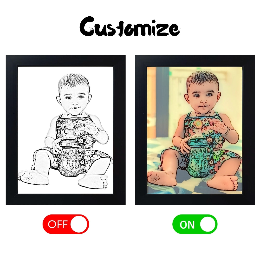 Personalized Art To Color LED Frame