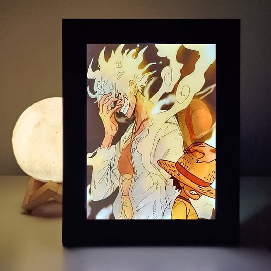 One Piece Luffy Evolution LED Frame